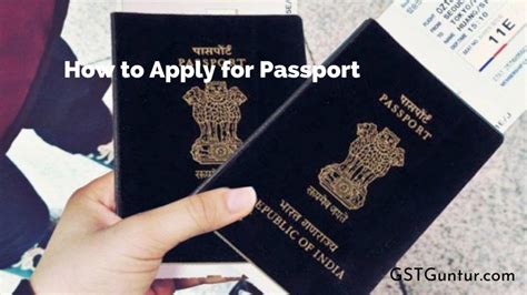 how to apply for passport fill form pay and schedule appointment gst guntur