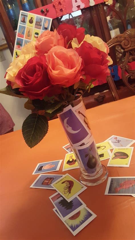 Loteria Centerpiece Mexican Party Theme Party Centerpieces Party Themes