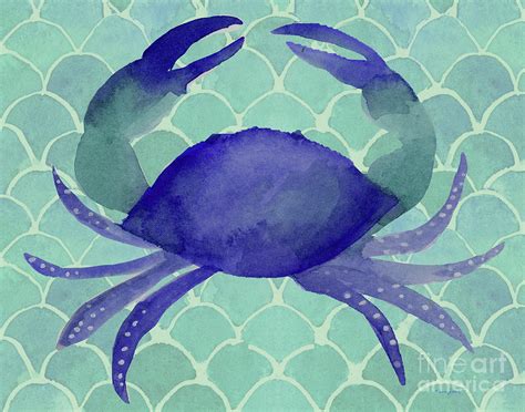 Blue Crab Painting By Sue Zipkin Fine Art America