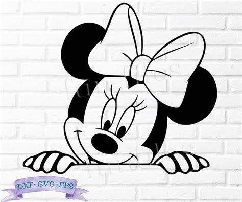 Minnie Mickey Mouse Peek T Shirt SVGdxf Png Mouse Ears Etsy In 2020