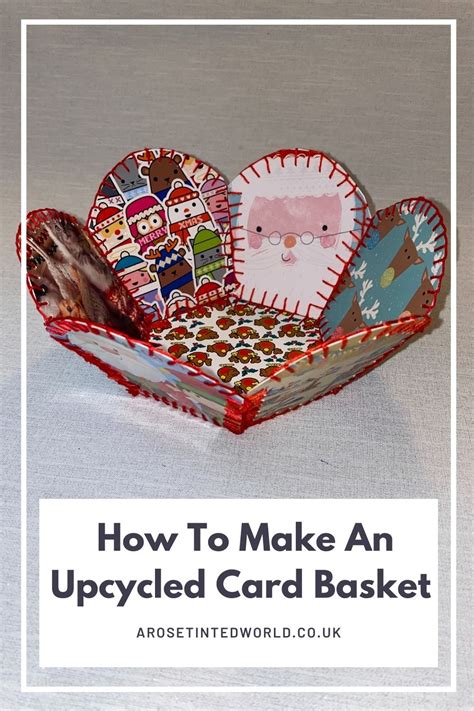 How To Make A Christmas Card Basket ⋆ A Rose Tinted World