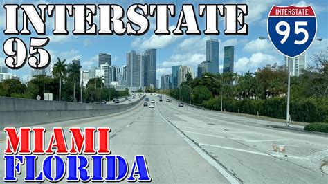 I 95 North Miami Florida 4k Highway Drive Youtube