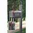 Solar Lighted Mailbox With Post  102593 Decorative Accessories At