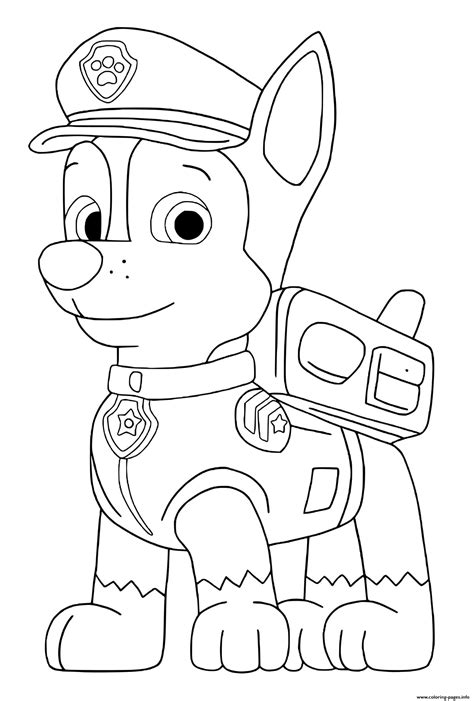 chase german sherpherd puppy coloring pages printable
