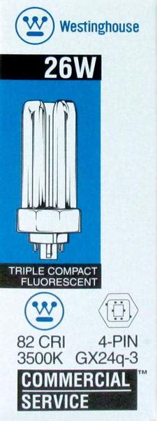 26 Watt Triple Twin Tube Cfl Light Bulb Lighting Supply Group