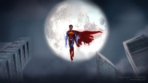 Superman Flying Wallpaper 4k