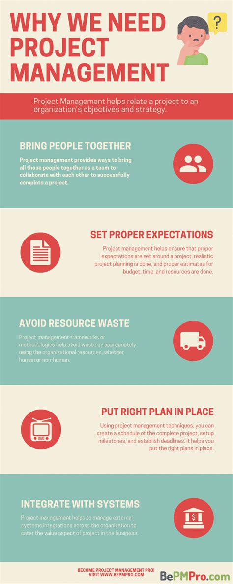 Importance Of Project Management Infographics Pdf Top 5 Genuine