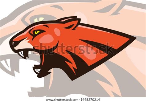 Cougar Panther Mascot Head Vector Stock Vector Royalty Free