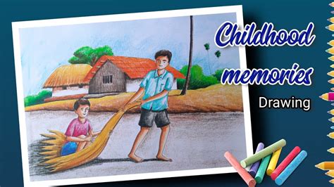 Childhood Memories Drawing Easy Drawing For Beginners Subject