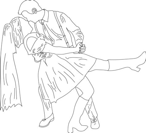 Dancing Line Art Man And Woman 17396252 Vector Art At Vecteezy