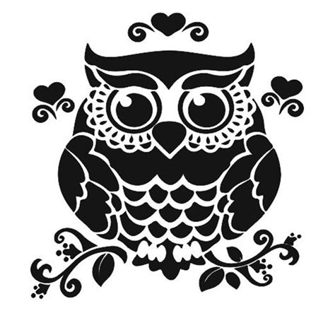 Owl Silhouette Cdr Ai Dxf Eps Pdf Svg Vector Files Etsy In 2021 Owl