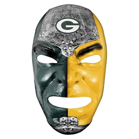 Green Bay Packers Face Mask Nfl Fans Fan Faces Franklin Sports