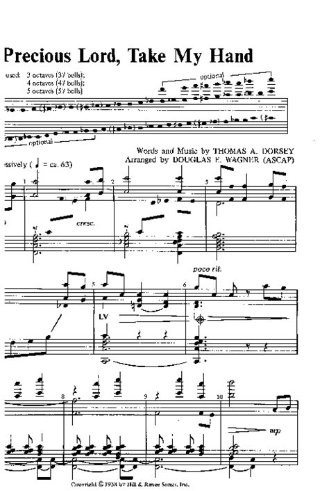 Precious Lord Take My Hand Sheet Music By Thomas A Dorsey SKU Stanton S Sheet Music
