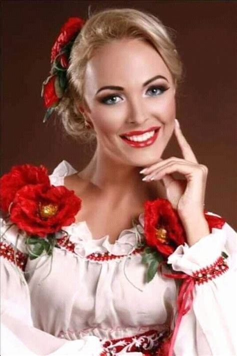 Ukraine Woman In Traditional Clothes Ukraine Women Beautiful