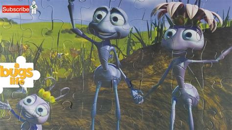 Disney Pixar A Bug S Life Puzzle With Flik Princess Atta And Dot Youtube