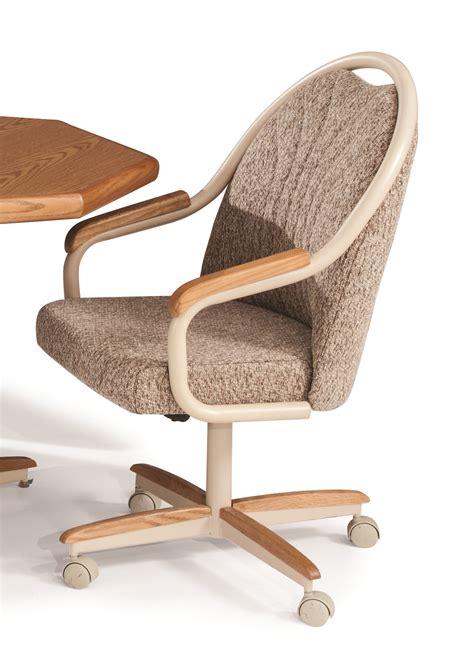 Storage compartments like that of the abbott recliner. Douglas Casual Living Gina Swivel Caster Dining Chairs ...
