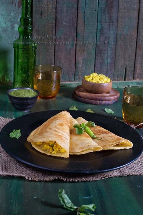 Simpy Recipes Paneer Moong Dal Chila Lentil Crepe With Cottage