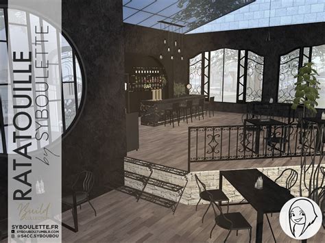 Ratatouille Restaurant Build Lot Sims 4 Syboulette Custom Content For