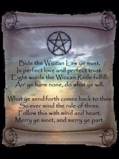 Merry Meet Wicca Rule Of Three Wiccan Rede