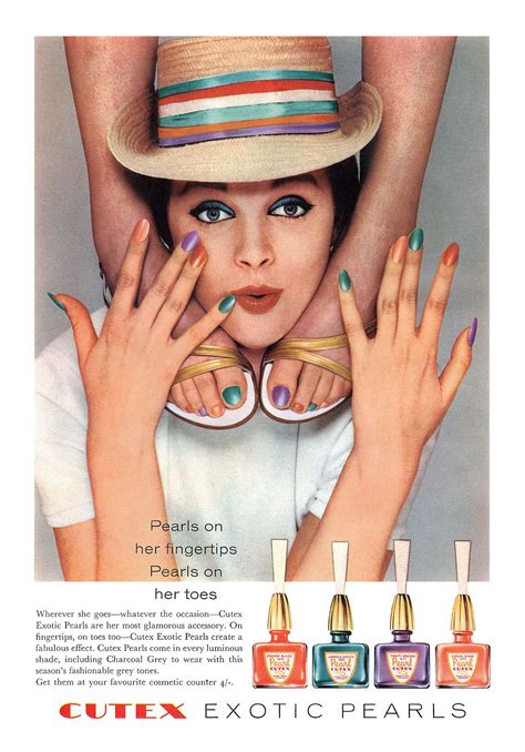 1960 Cutex Advertisement Beauty Ad Vintage Ads Retro Beauty