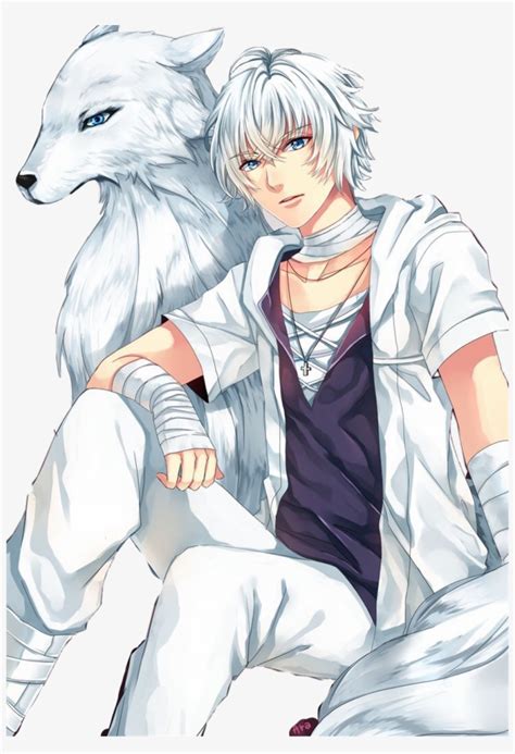 Cute Anime White Wolf Pup Eren And Mikasa Baby Wolf Cubs Anime Wolf