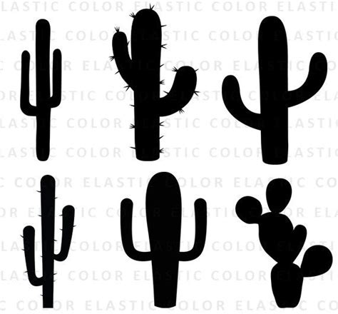 Cactus Svg Cactus Clipart Cactus Silhouette Cricut Files Etsy Canada