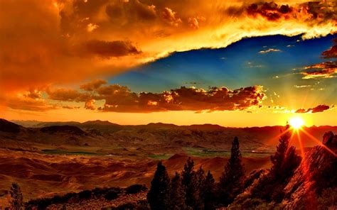 Amazing Sunset Desktop Background 602428