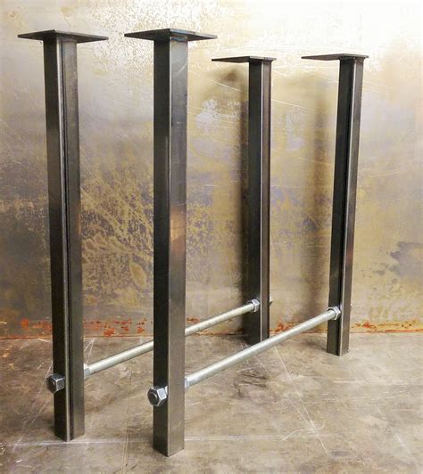Tapered metal table legs, diy furniture frame! Metal Table Legs- Threaded Rod | Metal table legs, Steel ...