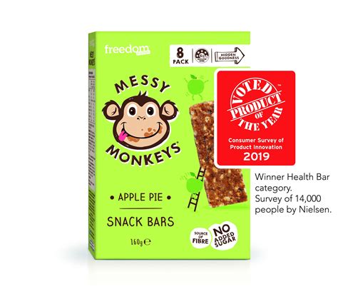 Messy Monkeys Bars Apple Pie Winner Freedom Foods
