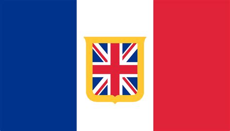 Flag Of A Franco British Union In The Style Of Italy Vexillology