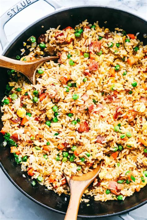 Easy Bacon Fried Rice Mommy Nancy Dinner Vegan Dessert Chicken