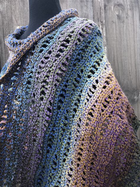 Rivers Shawl Free Crochet Pattern Rich Textures Crochet