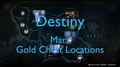 Destiny Mars Gold Chest Locations Youtube