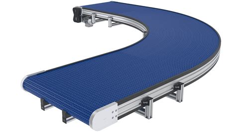 Curved Modular Belt Conveyor Robotunits Conveyor Technology