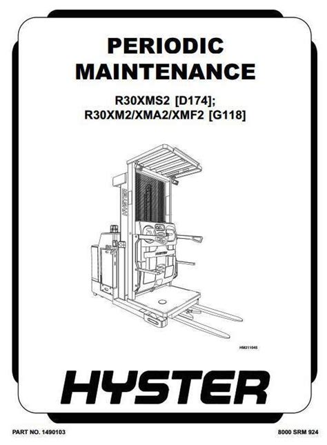 Hyster R30xms2 Electric Reach Truck D174 Series Workshop Service Manual