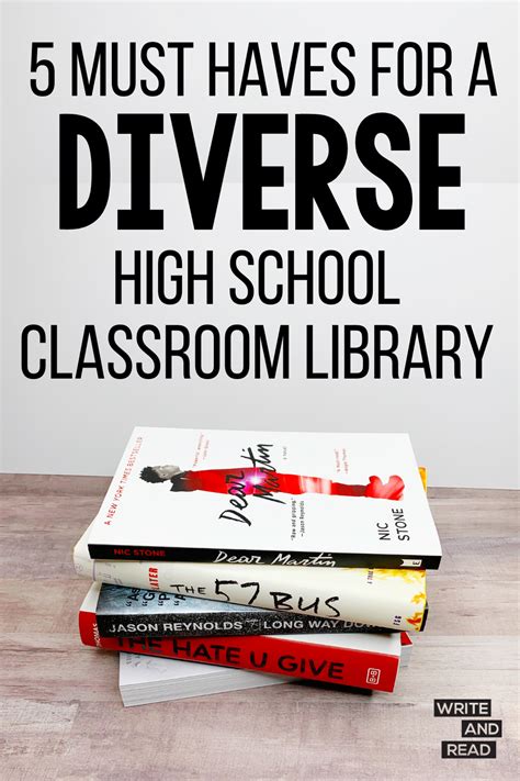 5 Must Haves For A Diverse High School Classroom Library High School