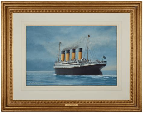Frank Gardiner Rms Titanic Heads West Sunrise 13th April 1912