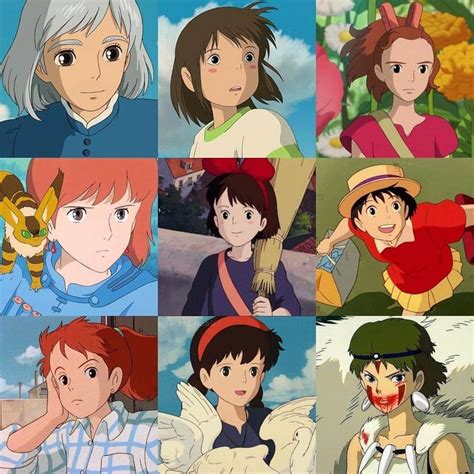 Ghibli Aesthetic On Instagram Whos Your Favourite Ghibli Girl 💫