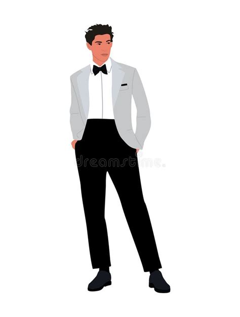 Man Wear Suit Tuxedo Cartoon Stock Illustrations 465 Man Wear Suit