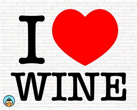 I Love Wine Svg