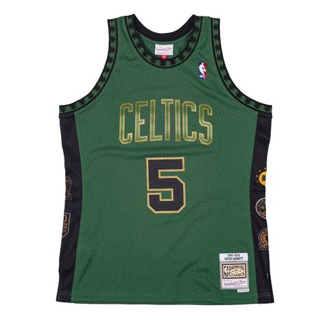 Koszulka Mitchell Ness Boston Celtics 5 Kevin Garnett Zielona