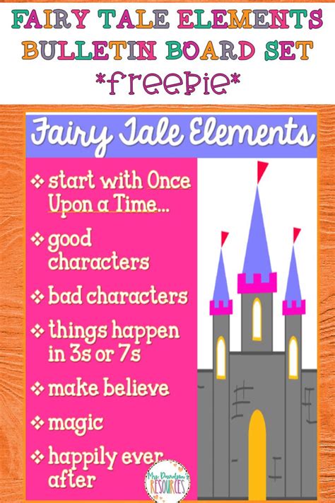 Fairy Tales Elements Anchor Chart Free In 2021 Fairy Tales Fairy
