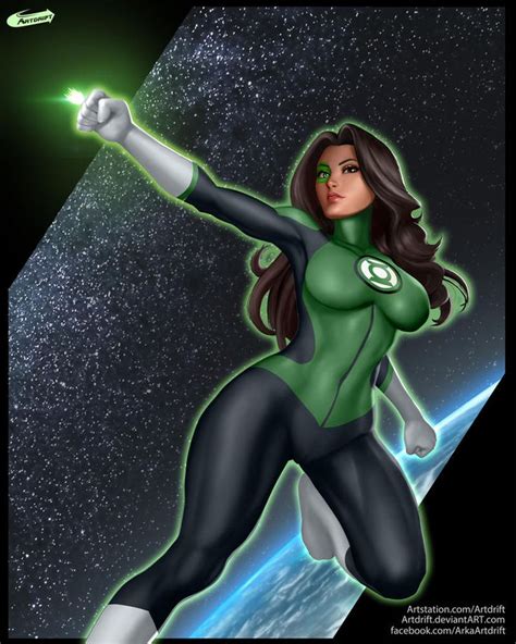 Commission Green Lantern Jessica Cruz By Artdrift On Deviantart
