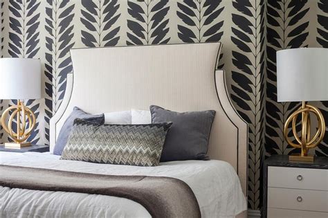 Well you're in luck, because here they come. Tan and Black Bedroom with Gold Knot Lamps - Transitional ...