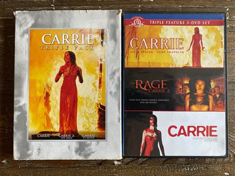 Carrie Triple Pack Dvd Carrie 1976 Carrie 2 Rage And Carrie 2002 2008