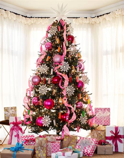 30 Pink Themed Christmas Tree