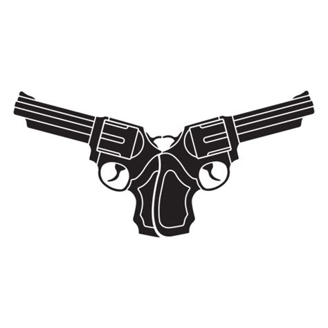 Crossed Revolvers Icon Transparent Png And Svg Vector File