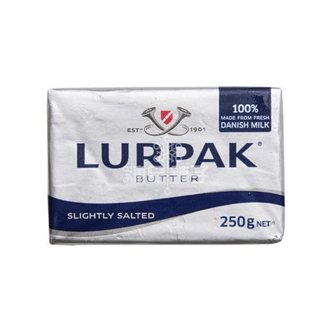 Lurpak Slightly Salted Butter Foil 250g Frozen Food Best Priced