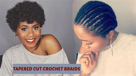 Easy Natural Looking Tapered Cut Crochet Braids Using Curlkalon Hair