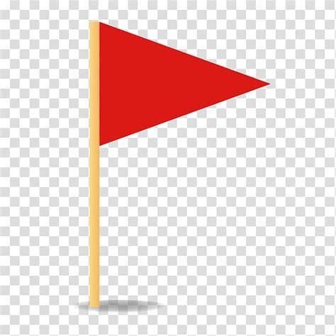 Triangle Rectangle Red Triangular Flag Transparent Background Png